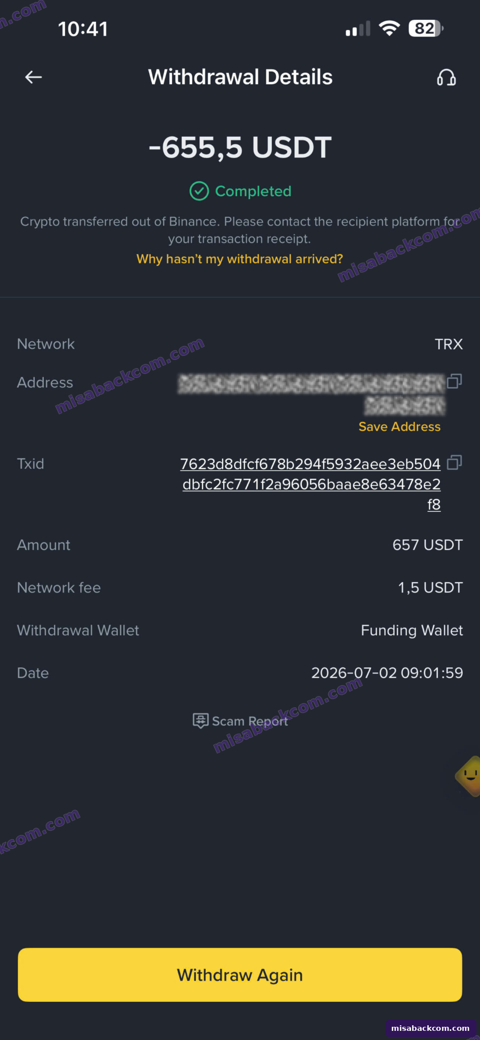 Biên nhận chuyển USDT liên quan IC Markets, ảnh 8